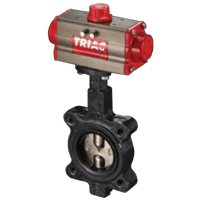 A-T Controls Automated Butterfly Valve, Resilient Seated